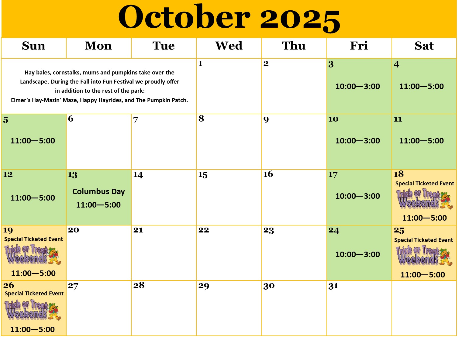 Image: Storybook Land Trick or Treat Weekends